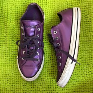 RARE metallic purple converse sneakers
